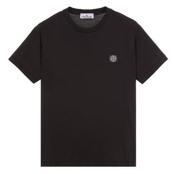 811524113 A0029/ 로고 패치 블랙 반팔 티셔츠