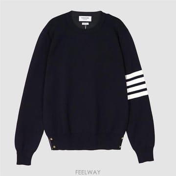 25SS 톰브라운 남성 사선 완장 밀라노 스티치 니트 MKA202A 00219 415