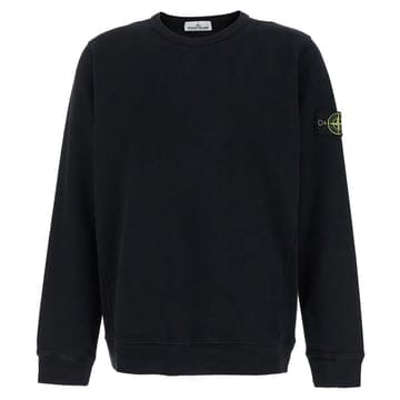 스톤 24FW 와펜 패치 기모 맨투맨 블랙 811562420 V0029
