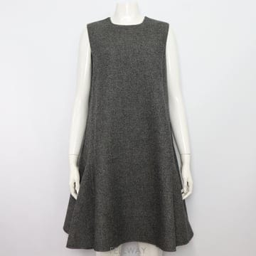 디올 19FW 그레이 버진 울 ROBE SM ND DOUBLE FACE 드레스 원피스aa43505