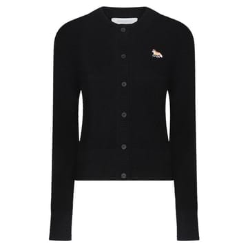 메종키츠네 24FW 여성 베이비 폭스 가디건 블랙 LW00508KT1006 P199
