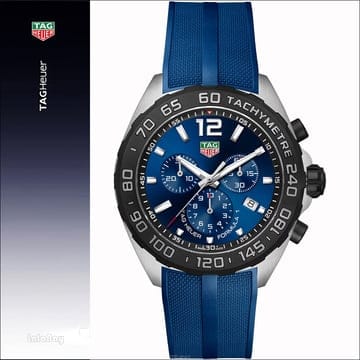 태그호이어 포뮬러1 크로노그래프 43mm 블루 CAZ101AV.FT8077 우레탄밴드