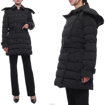 24FW_1004 여성 애쉬윅 후드 패딩 8096366_BLACK