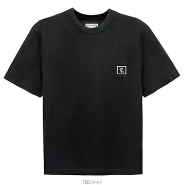 [우영미] 코튼 백로고 라운드 반팔티셔츠 그레이 남성 티셔츠 W243TS07706G / T