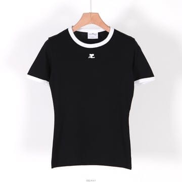 [클로딩캡슐] 시그니처 콘트라스트 라운드 블랙 VESJTS017JS0070 9901