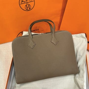 [국내] 정품/두배보상/에르메스 빅토리아 라이트 35 브리프 케이스 에토프