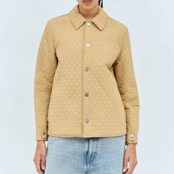 26 FW 버버리 리버시블 다이아몬드 퀼트 나일론 버튼 자켓 베이지 8093888 B8626