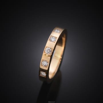 (대전중고명품)불가리 355769 메리미링 18K 로즈골드 다이아 5P 48호 2.9mm