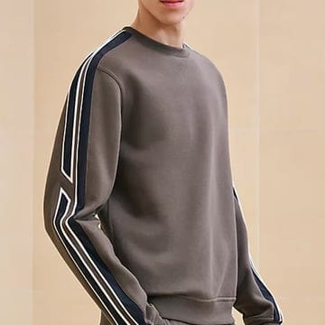 [국내] 정품/두배보상/남성/에르메스 스웨터/코튼 런 H 크루넥 스웨터 브라운