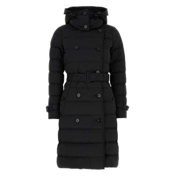 버버리 24FW ASHWICK 벨티드 롱 패딩자켓 블랙 8096357