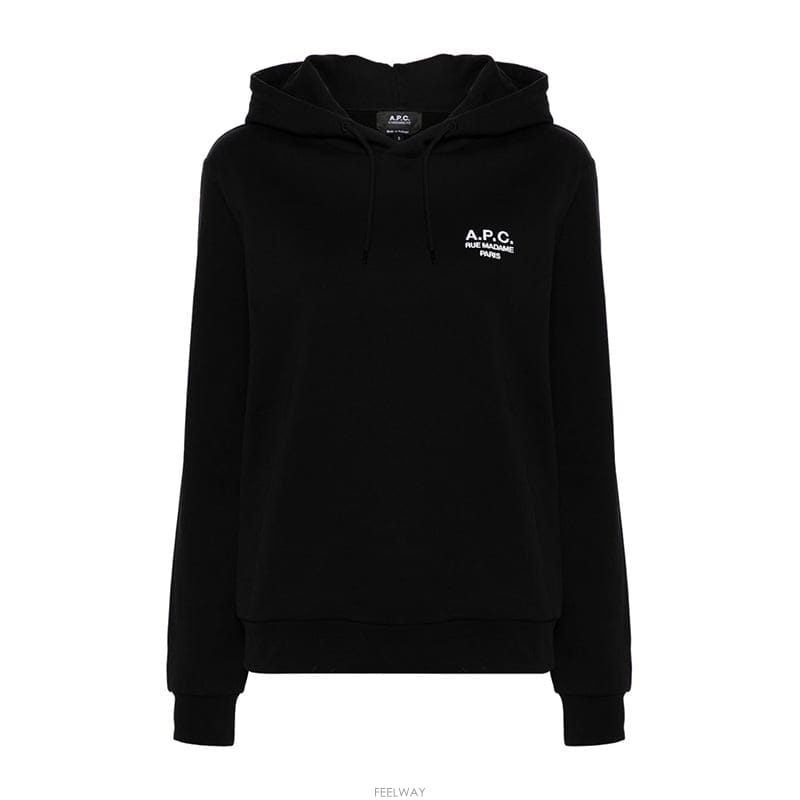 아페쎄 루 마담 로고 후드 티셔츠 블랙 COHBV M27914 TZC