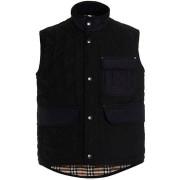 24FW 다이아몬드 퀼팅 하이넥 베스트 블랙 8049783