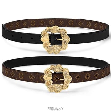 26 FW 루이비통 LV Venus 비너스 25mm 리버서블 버클 벨트 블랙