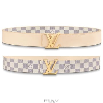 루이비통 LV 이니셜 리버서블 벨트 베이지