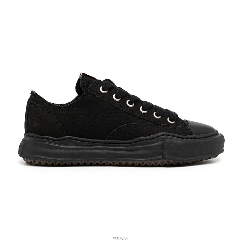 26SS 미하라야스히로 피터슨 캔버스 스니커즈 A01FW702 BLACK BLACK