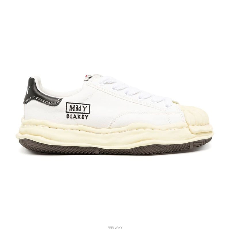 26SS 미하라야스히로 블레이키 캔버스 로우탑 스니커즈 A09FW732 WHITE