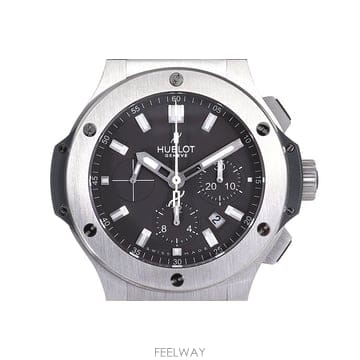 [탑타임] 위블로 빅뱅 스틸 크로노 그레이판 러버밴드 44mm