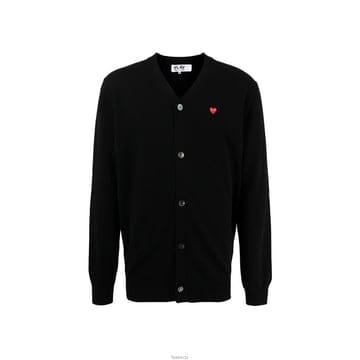 꼼데가르송 플레이 스몰 레드 하트 가디건 AX-N080-051