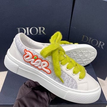 [국내] 정품/두배보상/남성/디올 스니커즈/B33 카프스킨 캔버스 카우스 리미티드 에디션