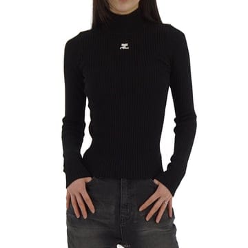(국내배송)꾸레쥬 리에디션 풀오버니트 블랙 PERMPU022 FI0001 9999
