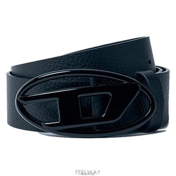 26 FW 디젤 B 1DR 3cm 매트 디 버클 그레인 레더 벨트 블랙 X08516 P4231 T8013