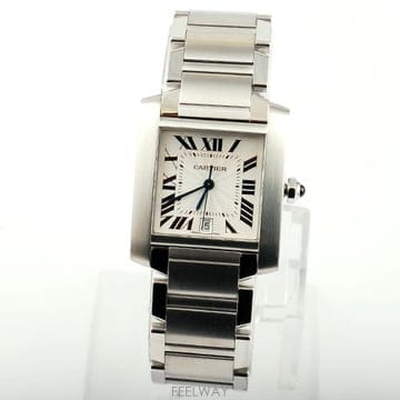 까르띠에 탱크 프랑세즈 라지 스틸 40mm