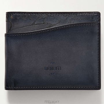 벨루티 마코레 네오 스크리토 베네치아 레더 반지갑 토널네이비