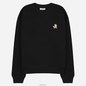 메종키츠네 5S MW00309KM0307 P199 스피디 폭스 여성 맨투맨 블랙