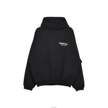 24FW 에센셜 기모 후드티 192HO246250F BLACK
