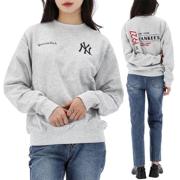 스포티앤리치 챔피언스 크루넥 맨투맨 ST071505300GY03