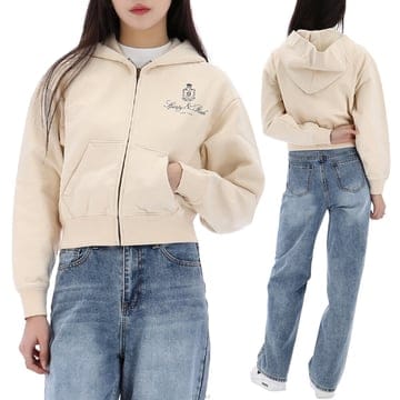 스포티앤리치 방돔 크롭 후드 집업