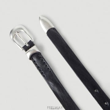26 FW 아워레가시 Curved 커브 빈티지 하드웨어 버클 레더 벨트 A2208BBLA