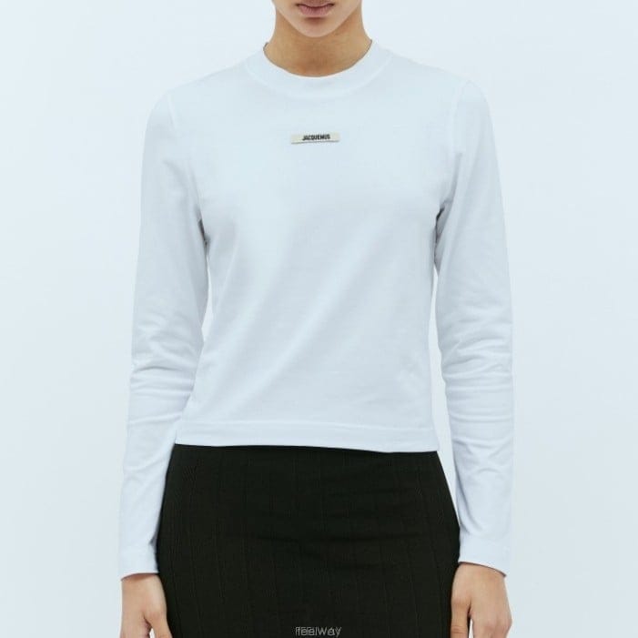 26 FW 자크뮈스 Le T Shirt Gros Grain 그로그 그레인 긴팔 티셔츠 24ETSW00155AJ0012