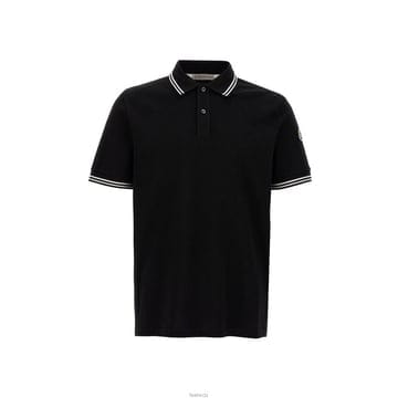 25SS 로고 패치 폴로 티셔츠 블랙 8A000 07 89A16 999