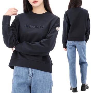 몽클레어 로고 맨투맨 네이비