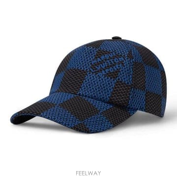 26 FW 루이비통 Damier Pop 다미에 팝 체커보드 베이스볼 캡 다크블루