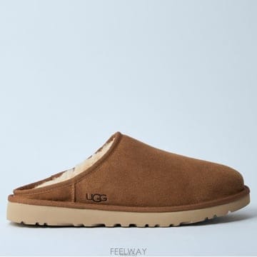26 FW 어그 UGG 사이드 로고 클래식 슬립온 스웨이드 뮬 카멜 1129290 CHE