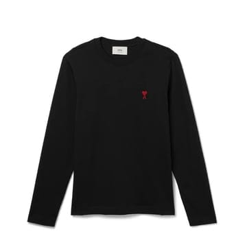 [AMI] 하트 로고 긴팔 티셔츠 BFUTS235 724 001