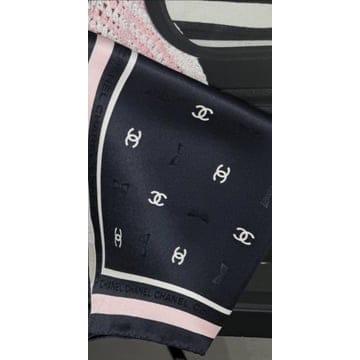 [26년최신상]☆샤넬 cc로고 실크 스카프 지디스카프☆선물포장풀셋