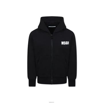엠에스지엠 로고 후드집업 블랙