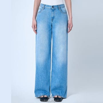 26 FW 더로우 Eglitta 에글리타 클래식 파이브 포켓 와이드 데님 진 블루 6525S W1984