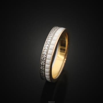 (대전중고명품)부쉐론 JAL00237 콰트로 화이트 에디션 18K 로즈골드 다이아 48호