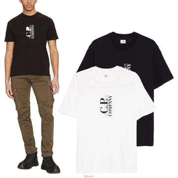 25SS CP컴퍼니 버티컬 로고 반팔 (세일!!) 18CMTS138A