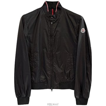 [몽클레어] REPPE 레페 로고패치 넥버튼 자켓 블랙 남성 자켓 블랙 남성 자켓 1A00198 68352