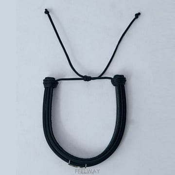 26 FW 생로랑 Cassandre 카산드레 로고 멀티 스트랜드 레더 브레이슬릿 820441 AAEKE 
