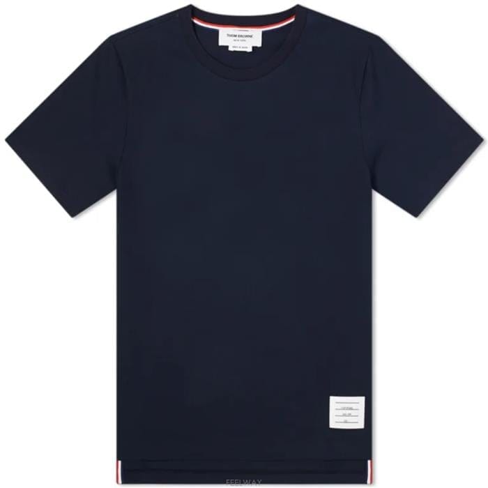 25SS 톰브라운 남성 사이드 슬릿 삼선탭 반팔 티셔츠 MJS067A 00042 415