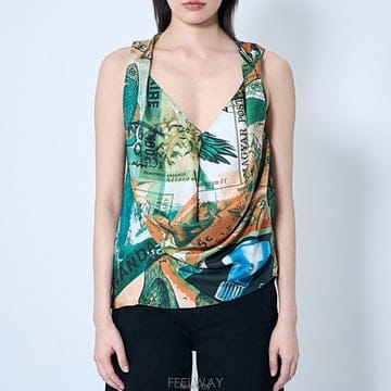 26 FW 키코 코스타디노브 Markarian 마카리안 브이넥 실크 KKWSS25TP02 41