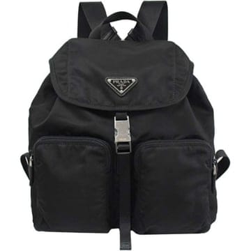 프라다 1BZ070 ZOT F0002 포코노 삼각로고 더블포켓 백팩