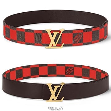 Louis Vuitton 26 FW ���̺��� LV �̴ϼ� ����� �ٹ̿� �� ĵ���� 40mm �������� ��Ʈ ����26 FW ���̺��� LV �̴ϼ� ����� �ٹ̿� �� ĵ���� 40mm 