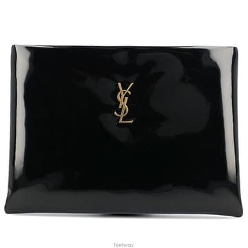 생로랑 YSL 모노그램 로고 페이턴트 피니쉬 라지 클러치백 블랙 7789432IU0W 1000